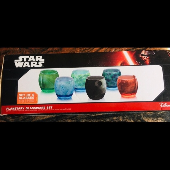 Star Wars Planetary Glass Wear Set 6 10 0z glasses NIB Please Read! - Picture 3 of 4